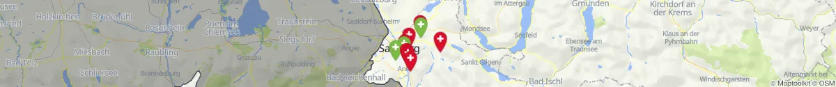 Map view for Pharmacies emergency services nearby Koppl (Salzburg-Umgebung, Salzburg)